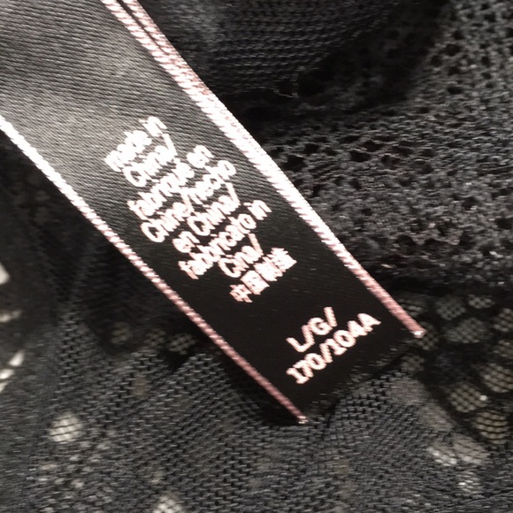 VS FAUX LEATHER TRIM TEDDY BODYSUIT SZ LARGE - Picture 8 of 8